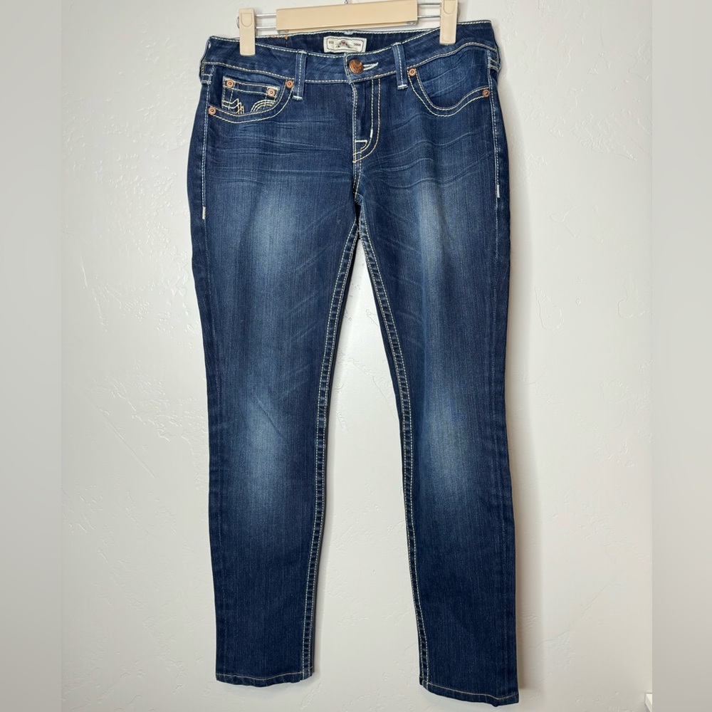 PRVCY Jeans Malibu Hills Dark Chelsea Wash Stretch Low Rise SZ 27 NEW! - Picture 3 of 16